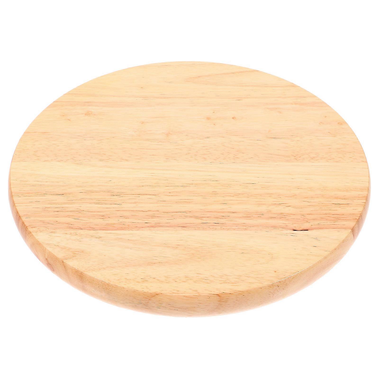 استبدال مقعد مقعد خشبي دائري قوي - حبيبات خشبية طبيعية ، سهلة التركيب ، سطح متين وأنيق للمقاصف