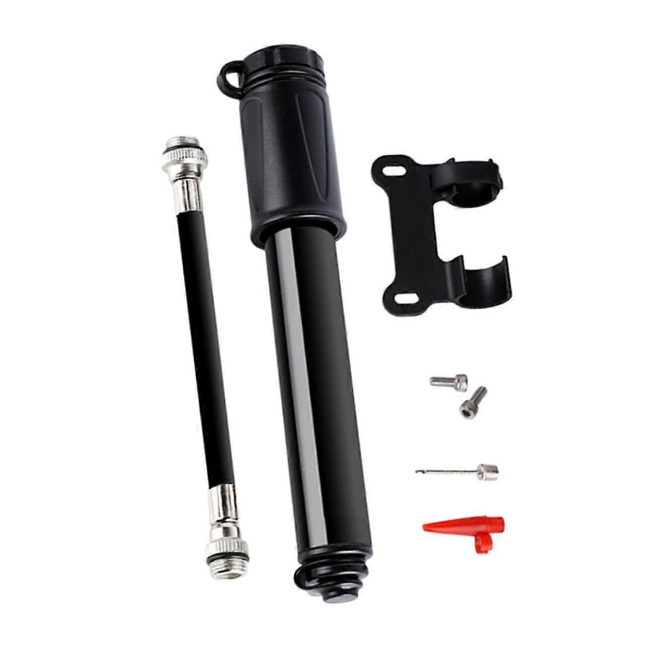 Portable Bicycle Pump Air Inflator for Tyres, Rubber Black, Compact Design, High-Pressure Compatible with All Bikes