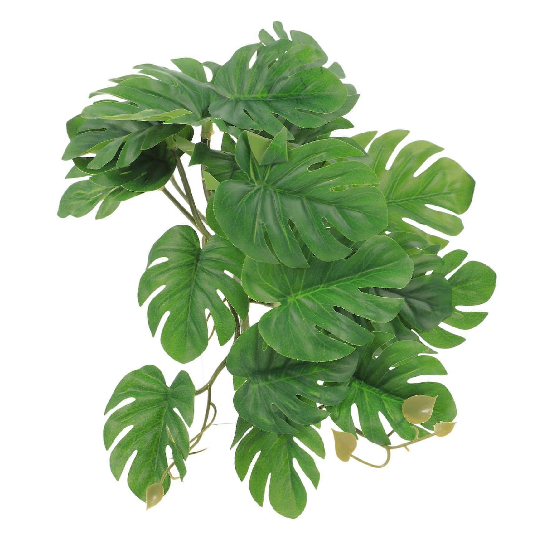 Reptile terrarium plants decor lifelike artificial plants for reptile enclosures and watersafe for aquariums and fish tanks turtle plant