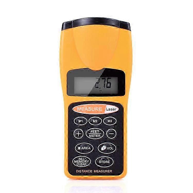 Multifunctional LCD Ultrasonic Range Finder with Laser Pointer Home Use Digital Range Finder