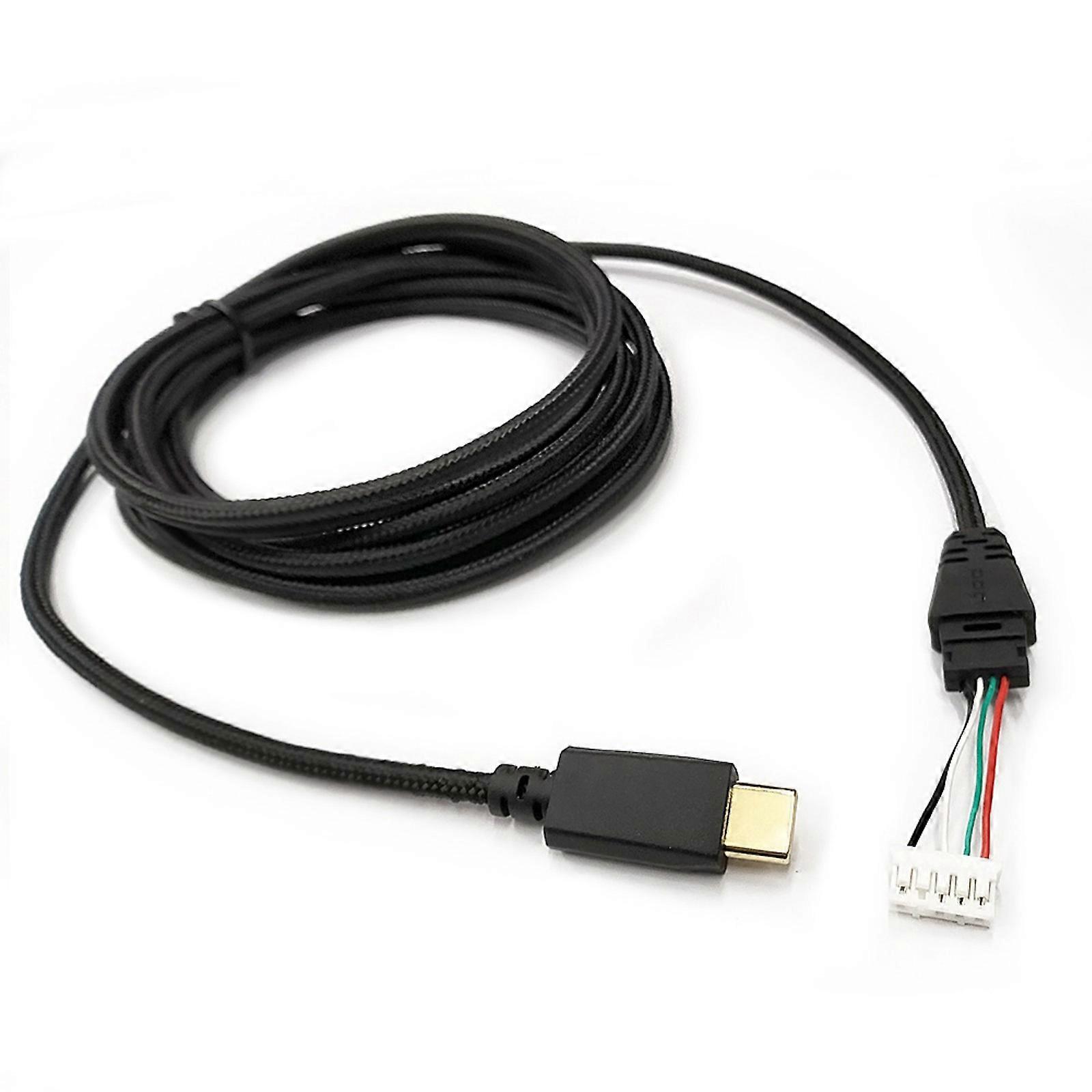 High Compatibility Braided Cable for ROG Prism S Gaming Headphone Replacement Wire Line 250cm Long Multicolor