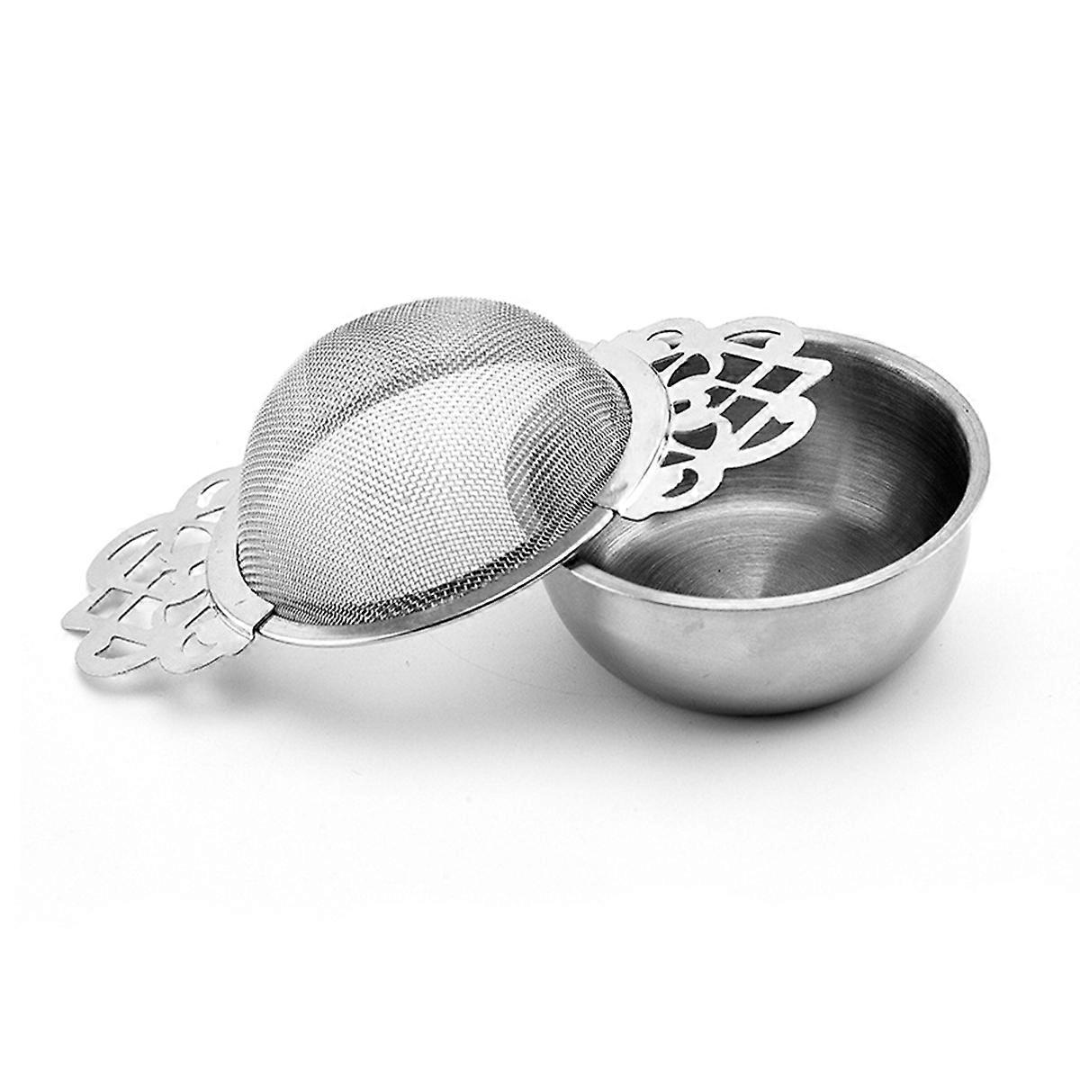 Teapot Infuser Reusable Tea Filter 4.4×2.6×1.2in Golden 2Pcs