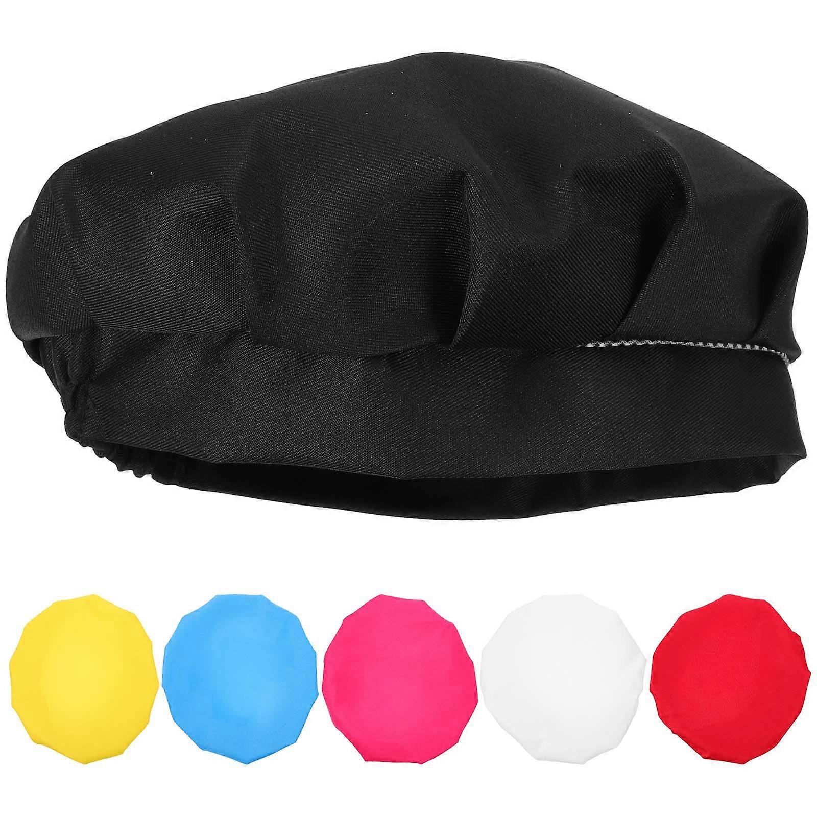 Childs Chef Hat Breathable Photo Prop Adjustable Design Polyester Cotton Twill 25x21cm Daily Life 6Pcs