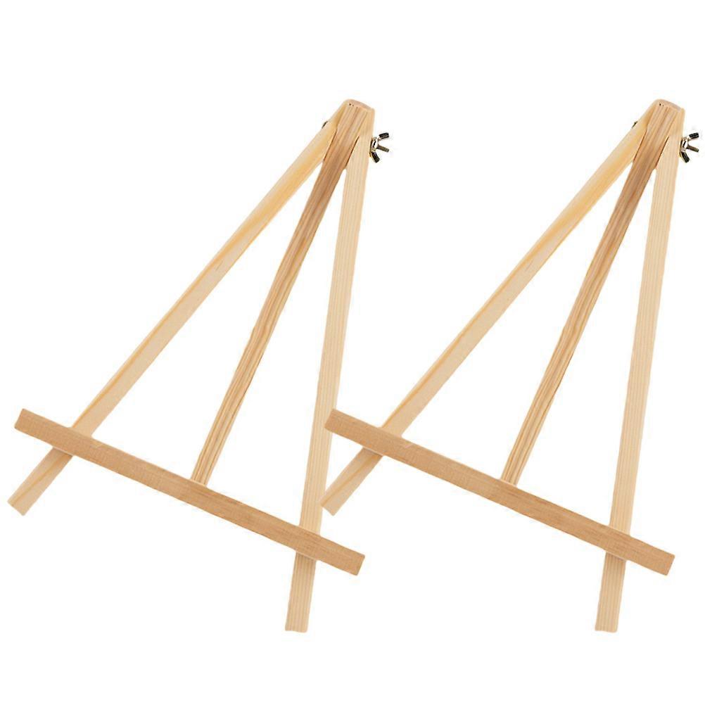 Tabletop Wood Easel Small Picture Stand Portable Durable Decorative 2Pack