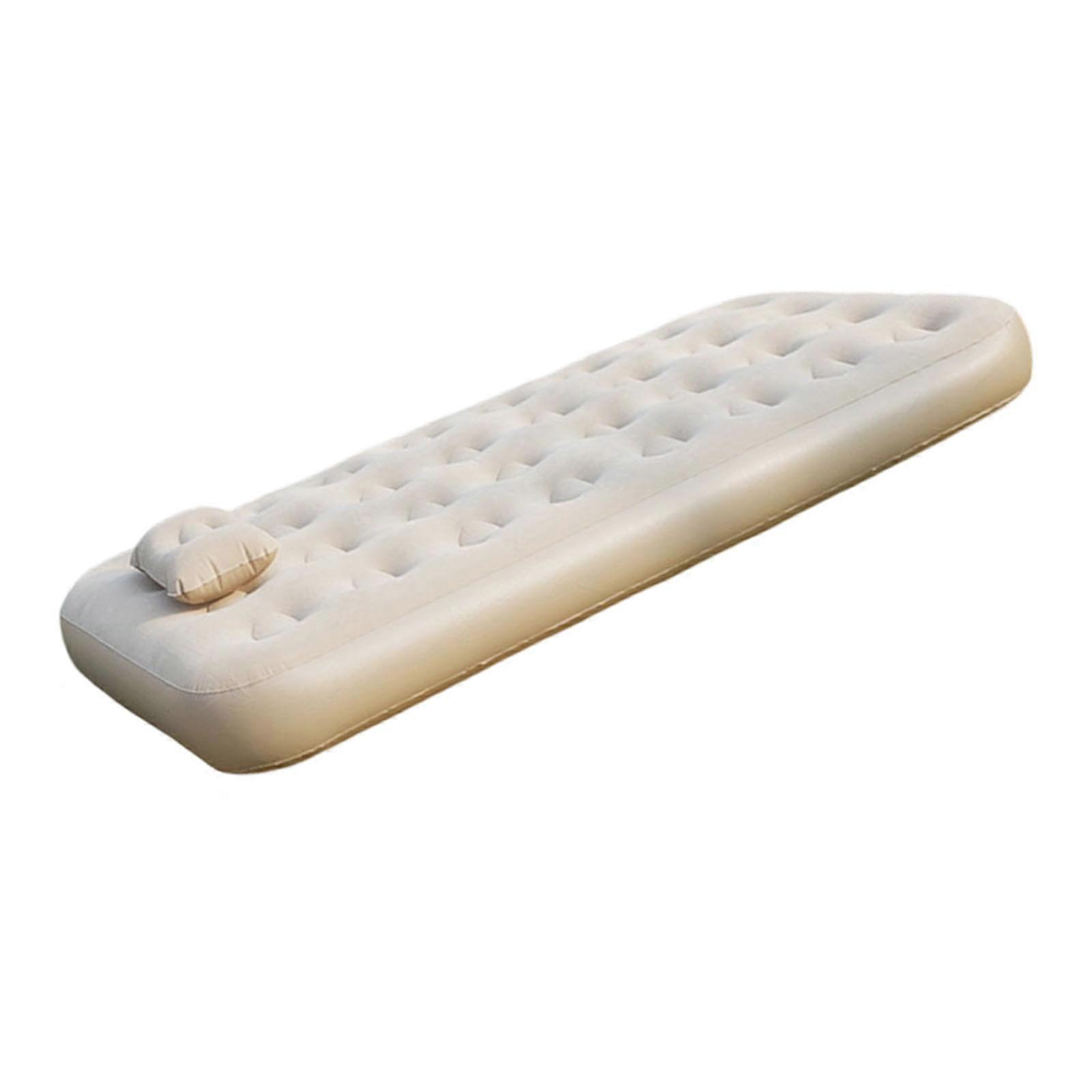 Dégonflage automatique Lit de camp Structure ergonomique Rembourrage de 25 cm d’épaisseur Tapis de couchage résistant à la déchirure Grand pour les terrains durs 100x190x25cm