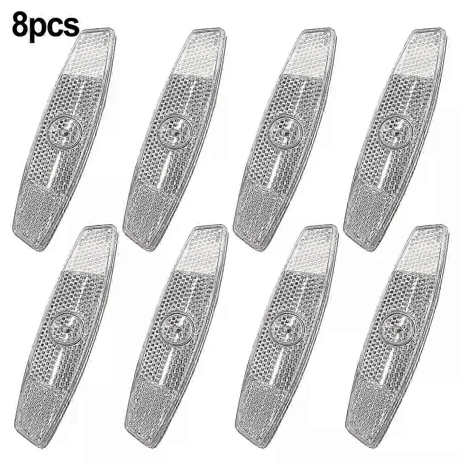 8 Piece Bicycle Spoke Reflectors Road Bike Warning Spoke Safety Reflector Cat Eye Bicycle Wheel Rim Reflective Light