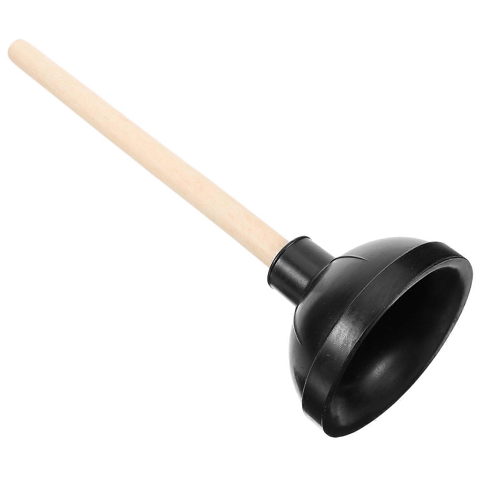 Ergonomic Long Handle Toilet Plunger for Comfortable Bathroom Cleaning – Efficient Unblocking of Toilets, Sinks and Showers with Easy Clean Rubber