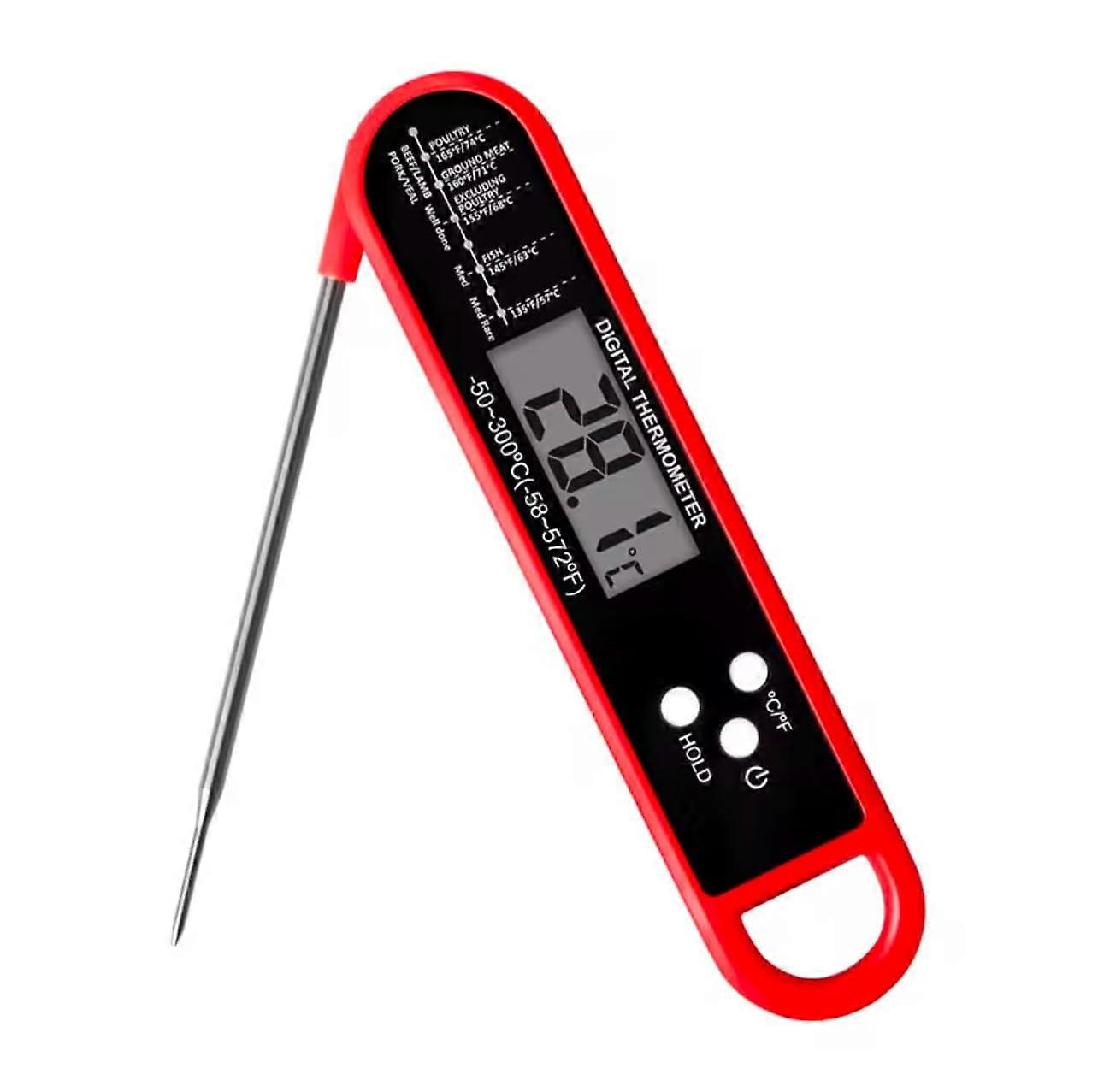 Meat Thermometer Digital for Grilling Cooking, Instant Read LCD Display