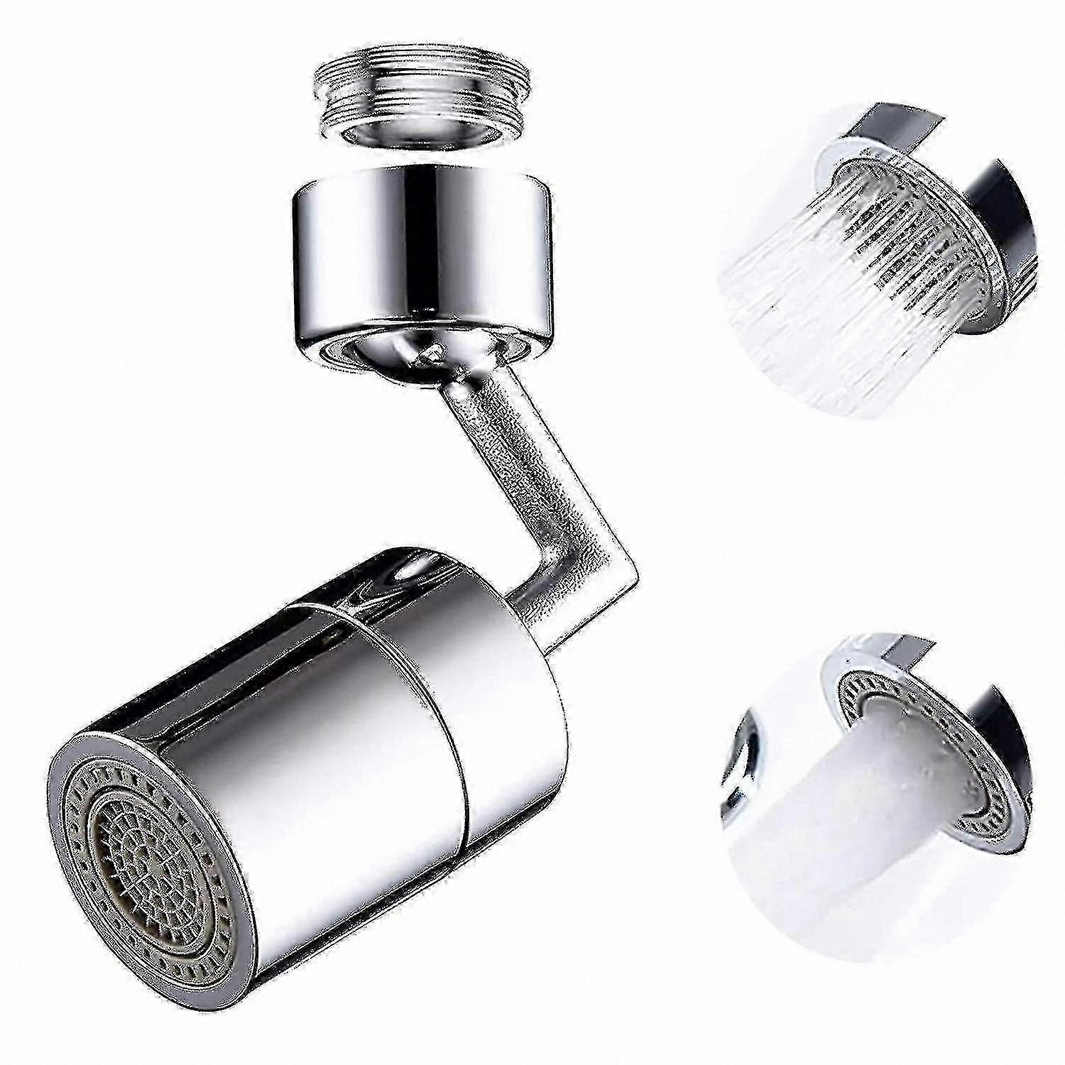 Rotating Faucet Extender with Splash-proof Filter for Kitchen Sink