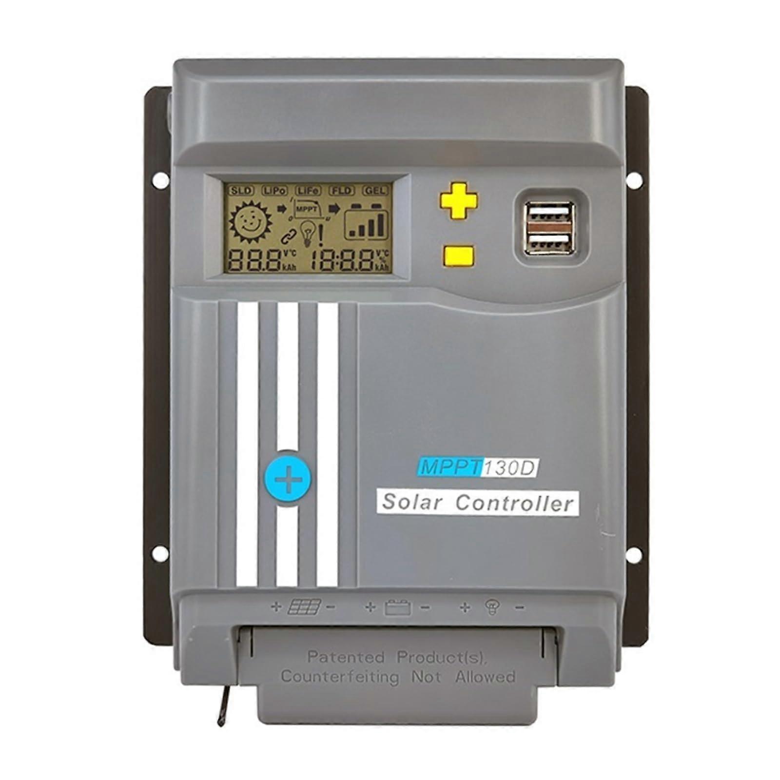 10A 20A 30A 40A MPPT Solar Charge Controller With WiFi Bluetooth 12/24V LCD Display Lithium Battery Controller Dual USB MPPT30A With Bluetooth