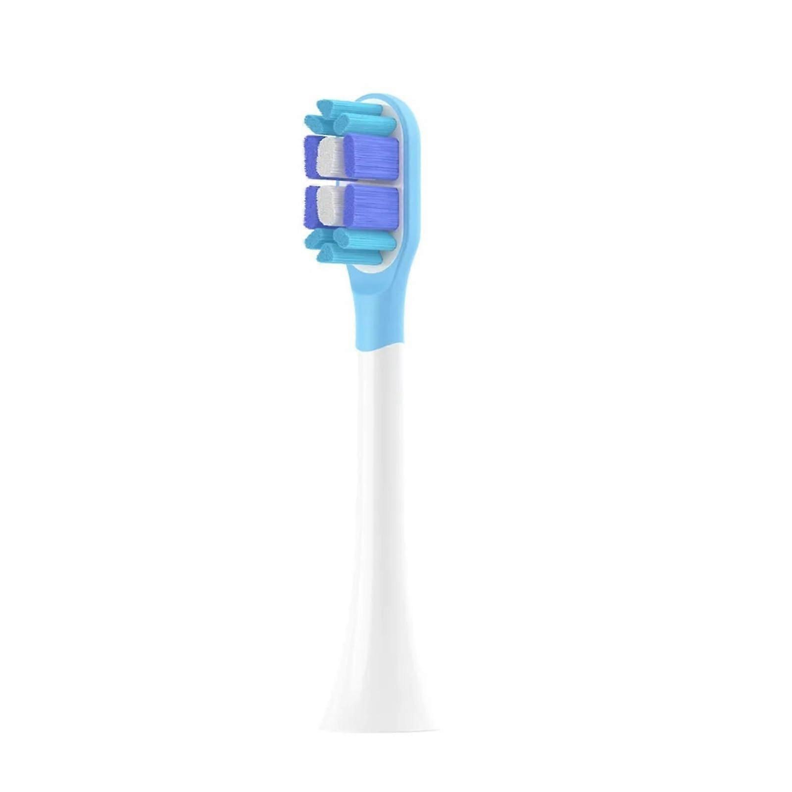 8 Electric Toothbrush Heads Compatible With MIJIA T301 T302 T501 T501C Pro, White and Blue Replacement Brush Heads