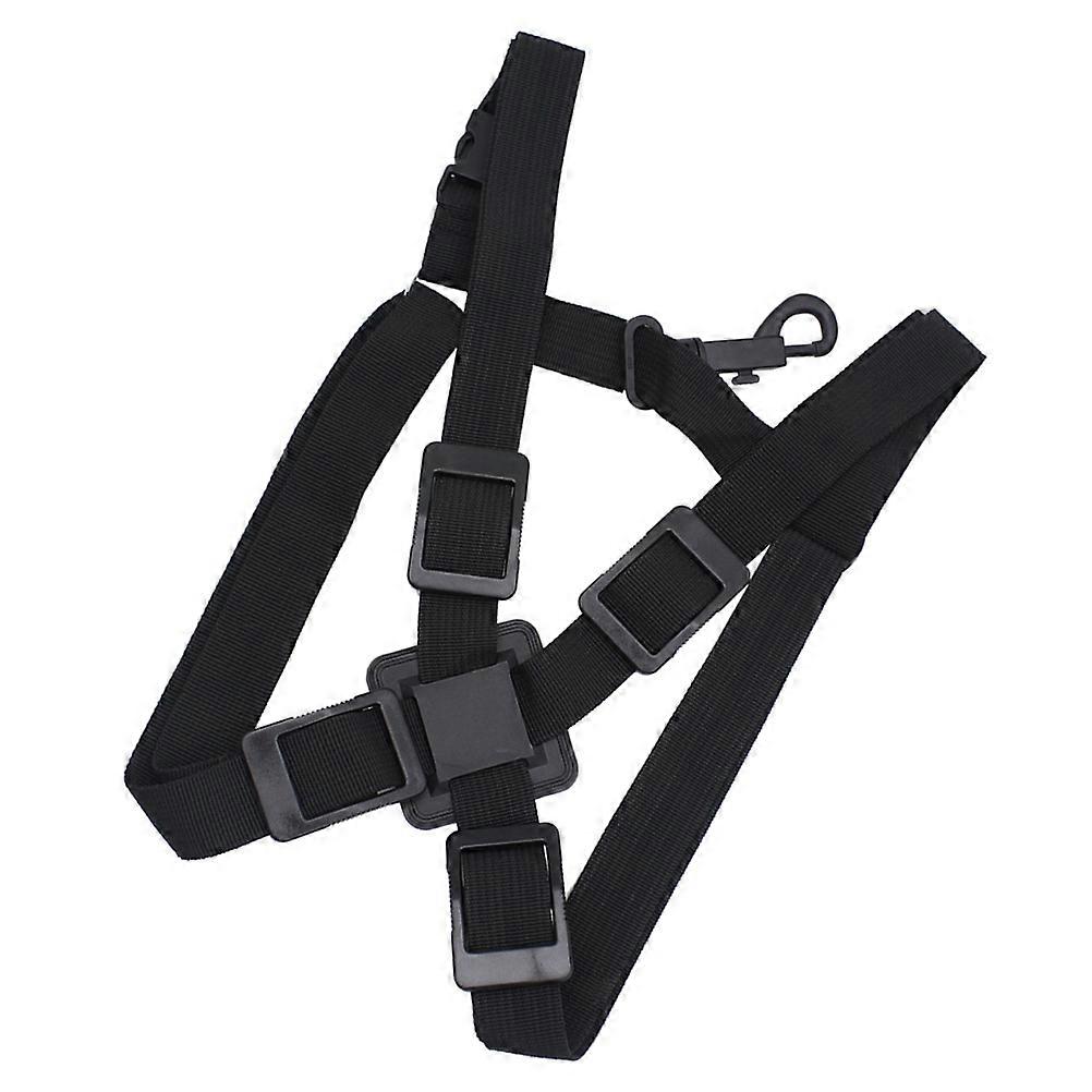 Saxophone Harness Adjustable Saxophone Strap Comfortable and Flexible Black 1Set
