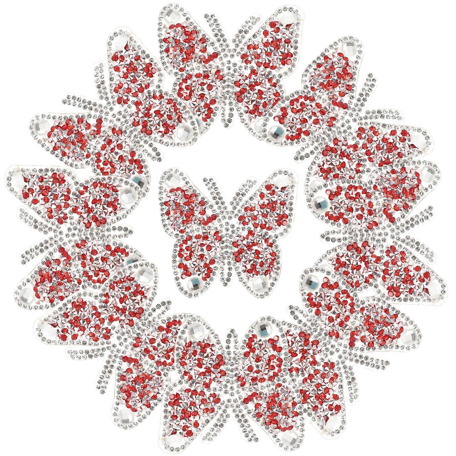 10Pcs MultiFunction Embroidered Patches Adhesive Patches Decor Back Sewing Patches Repair Back Patches