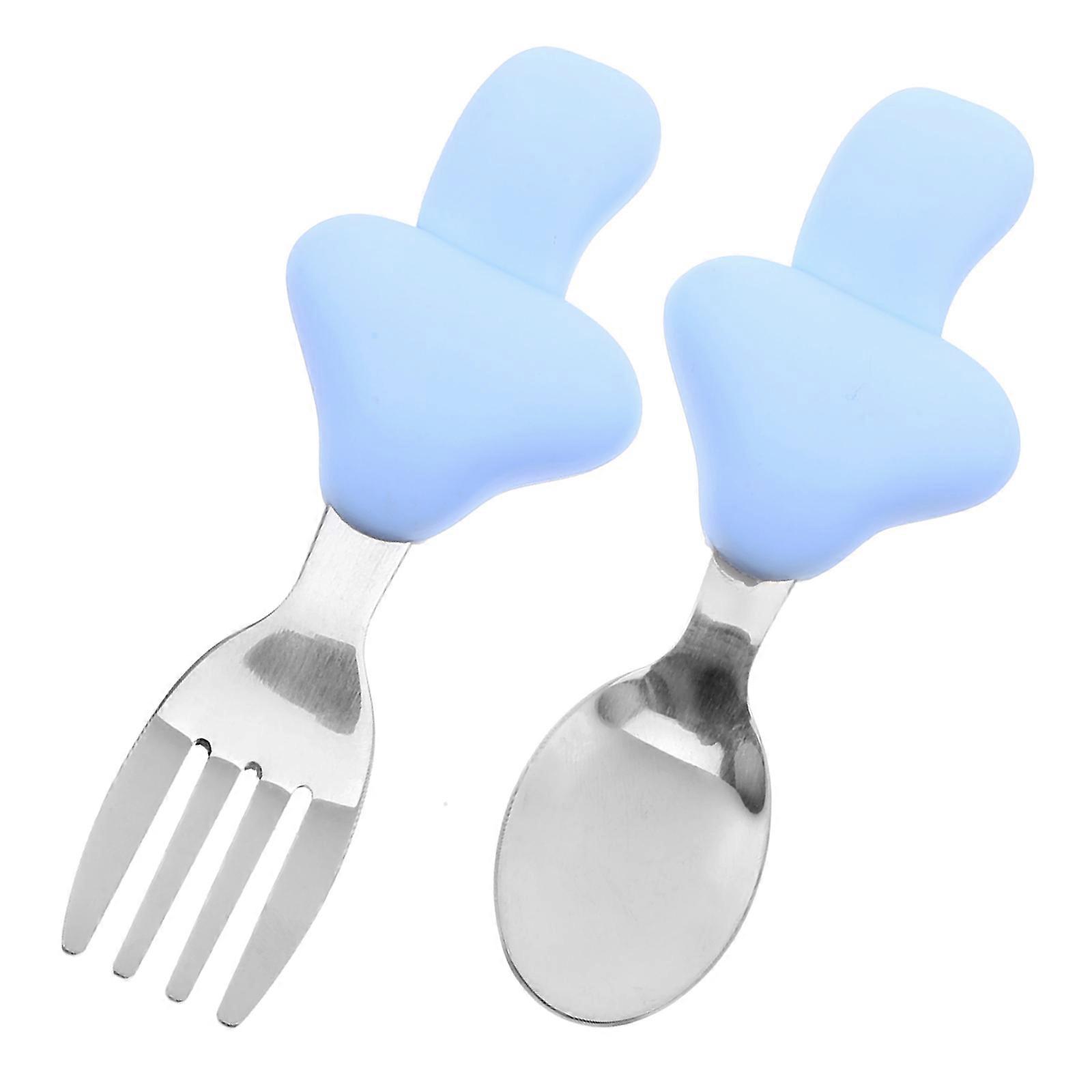 Toddler Spoons And Forks Set Grasp Training Compact Structure 1Set