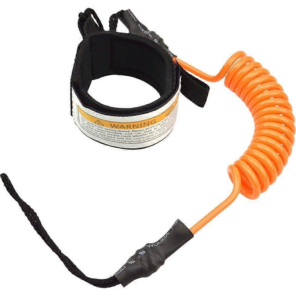 Surfboard Leash, Adjustable Coiled SUP Leash, Coiled Suspension Strap Ankle Leash for Shortboard, Longboard, Paddleboard, Kayak