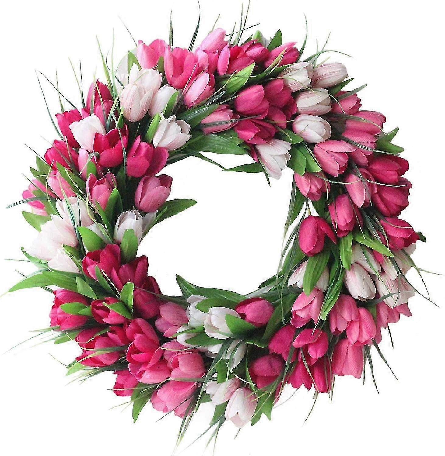 Artificial Wreath Decoration Garland for Front Door - 45cm Floral Accent for Home D��cor & Seasonal Cheer
