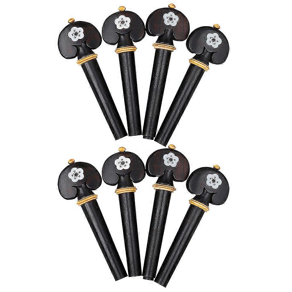 Wooden Violin Tuning Pegs 8Pcs Simple Design For Violinists Maintenance 6.8X2.3X1.2CM