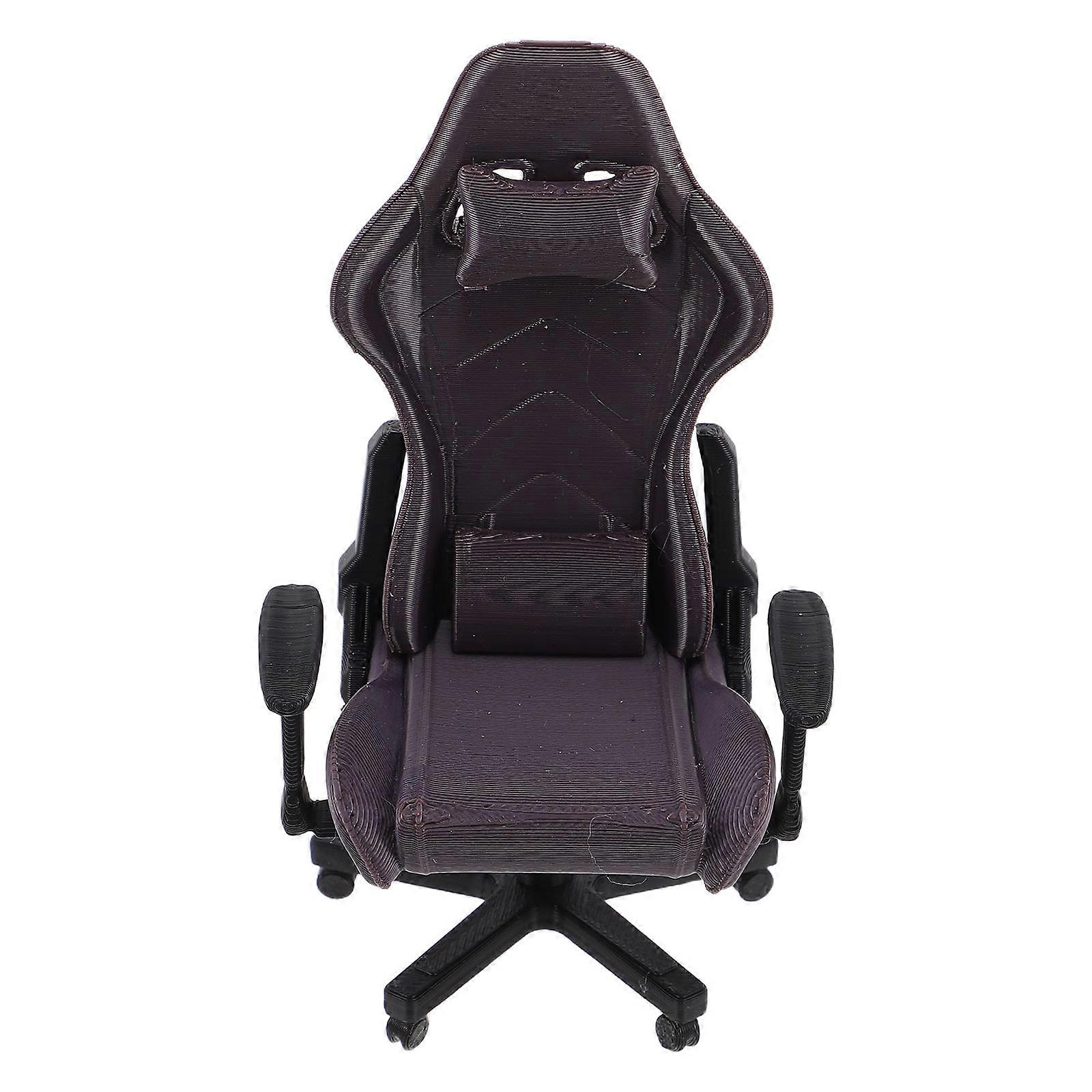 ミニチュアハウスアクセサリーモダンゲーミングチェアモデルドールハウスデコレーションコレクター9.80X5.50X4.20CMコレクタブル1個
