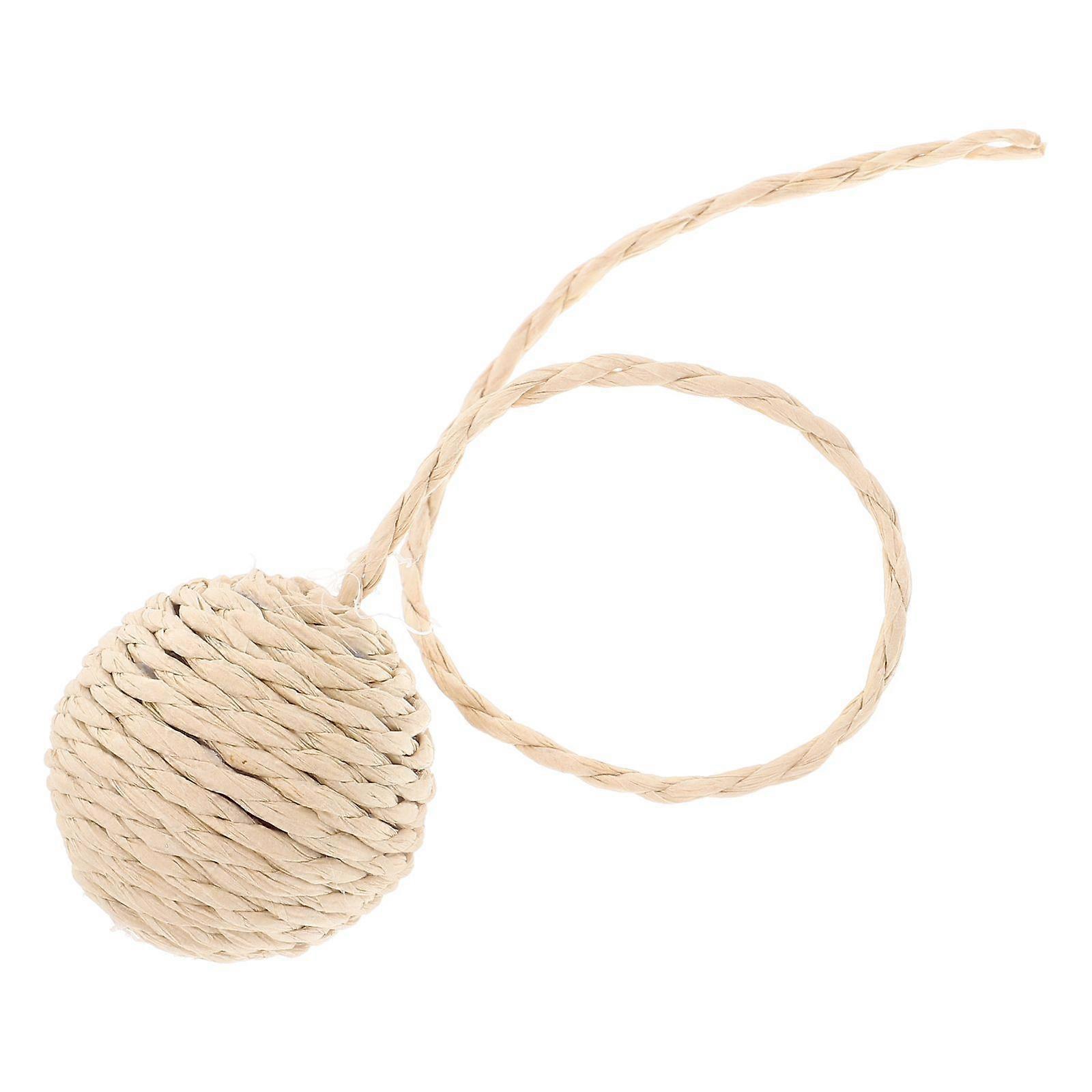 Interactive Cat Toys Sisal Rope Cat Toy Balls With Bells Replacement For Cat Scratching Post Cat Scratching And Playing Accessories For Indoor Cats