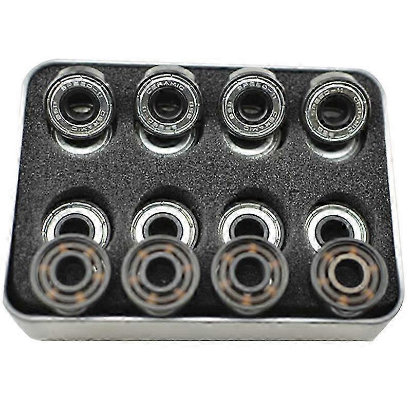 16 יחידות של BSB 608 ABEC-11 6 חרוזים קרמיקה סקייטבורד, רולר סקייט ומיסבים להחלקה על הקרח