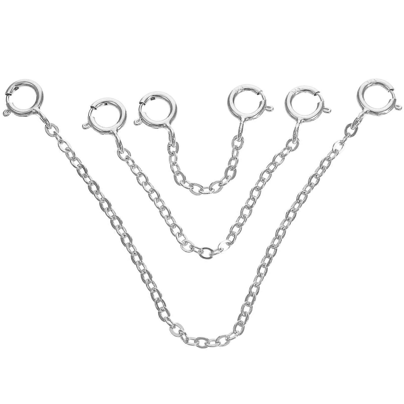 3pcs DIY Extender Chains Bracelets Making Chains Jewelry DIY Chains Material