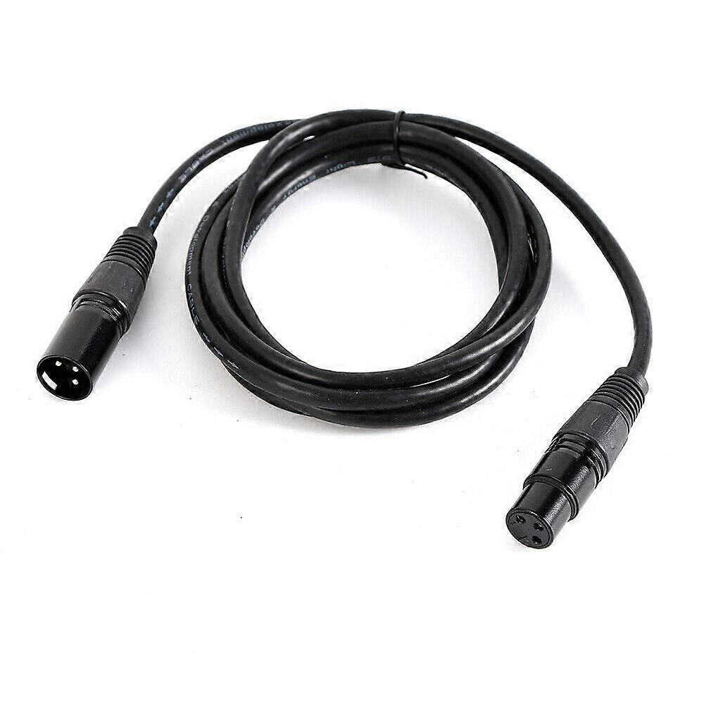10 Pack DMX Cables – 2m XLR 3Pin (M/F) with Double Shielding Strain Relief Ref: 2880