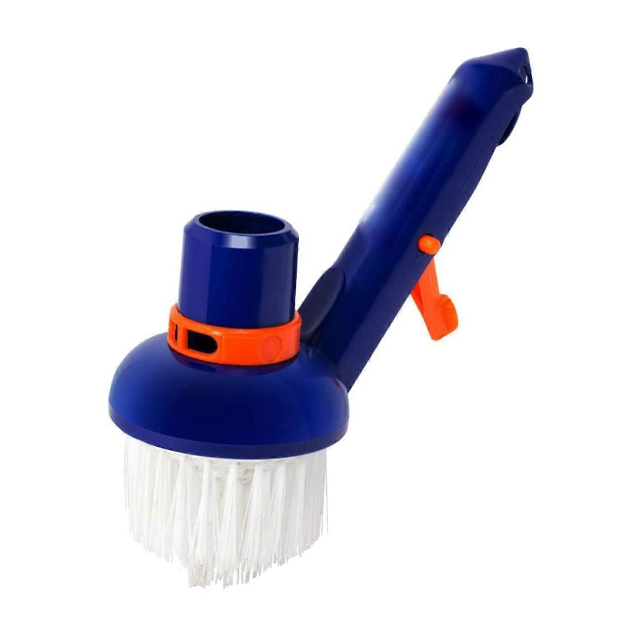 1 piece small pool brush with suction head, efficient cleaning tool for swimming pool, spa, and hardtoreach areas, as well as moss removal.