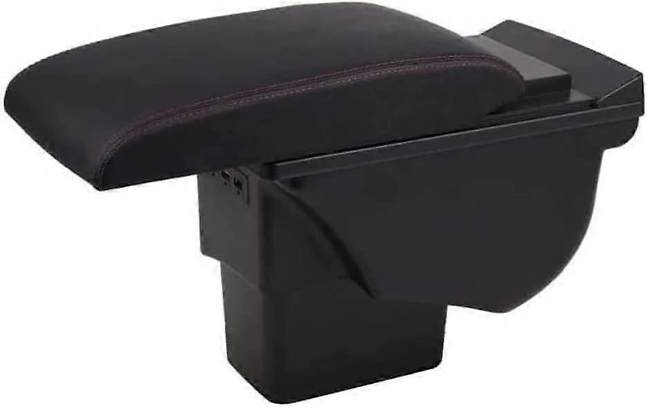 Kia Soul 2006-2017 Auto Armlehne Box, Dual Layer PU Leather Center Console Storage, Compatible Armrest Organizer