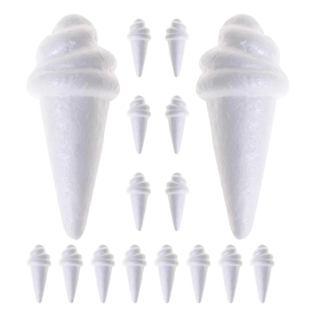 15pcs Foam Ice Cream Craft Kit – Lightweight, Safe & Easy to Color Foam Models for Creative DIY Decorations and Handmade Ornaments