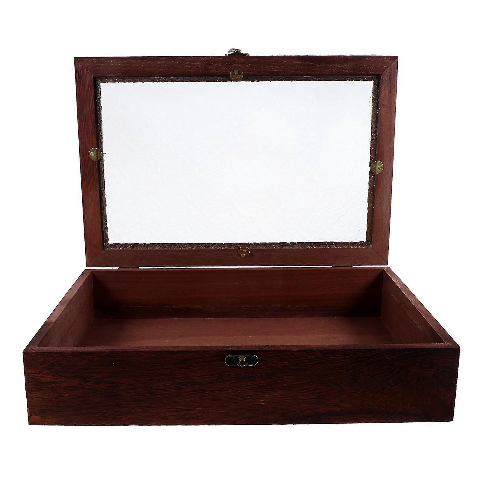 Vintage Wooden Minimalist Organizer Storage Box For Home Use Measuring 28.50X18.50X5.00CM With Ample Storage 1Set