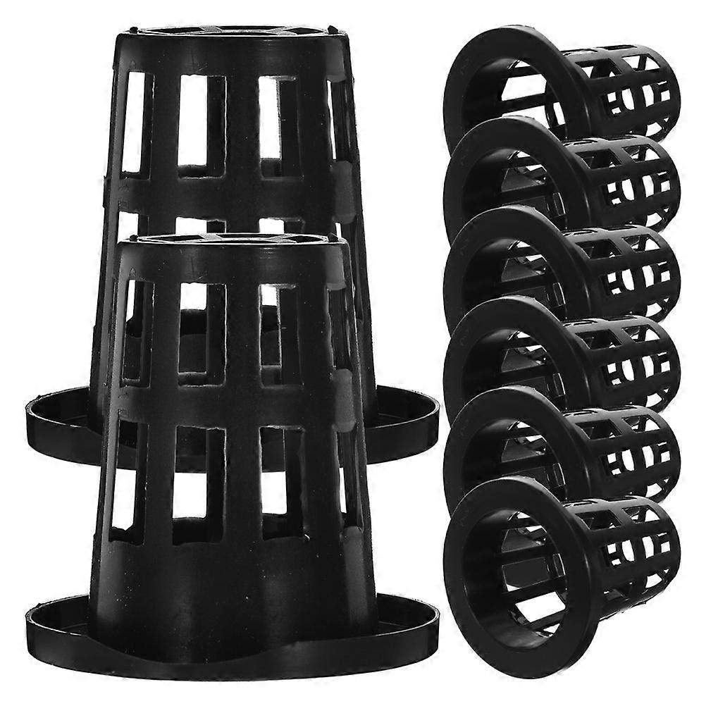 Hydroponic Net Pots for Planting 50Pcs Reusable Plastic Mesh Baskets