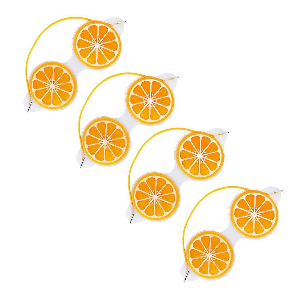 Ice Pack Eye Patch Cold Compress Eye Pads For Women Reduce Dark Circles 4Pcs Yellow