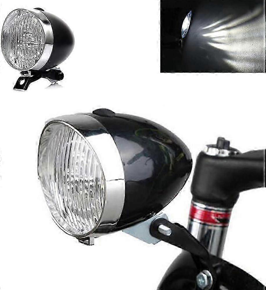 Bright with 3leds Classical Cycling Bicycle Headlight Retro Front Headlamp