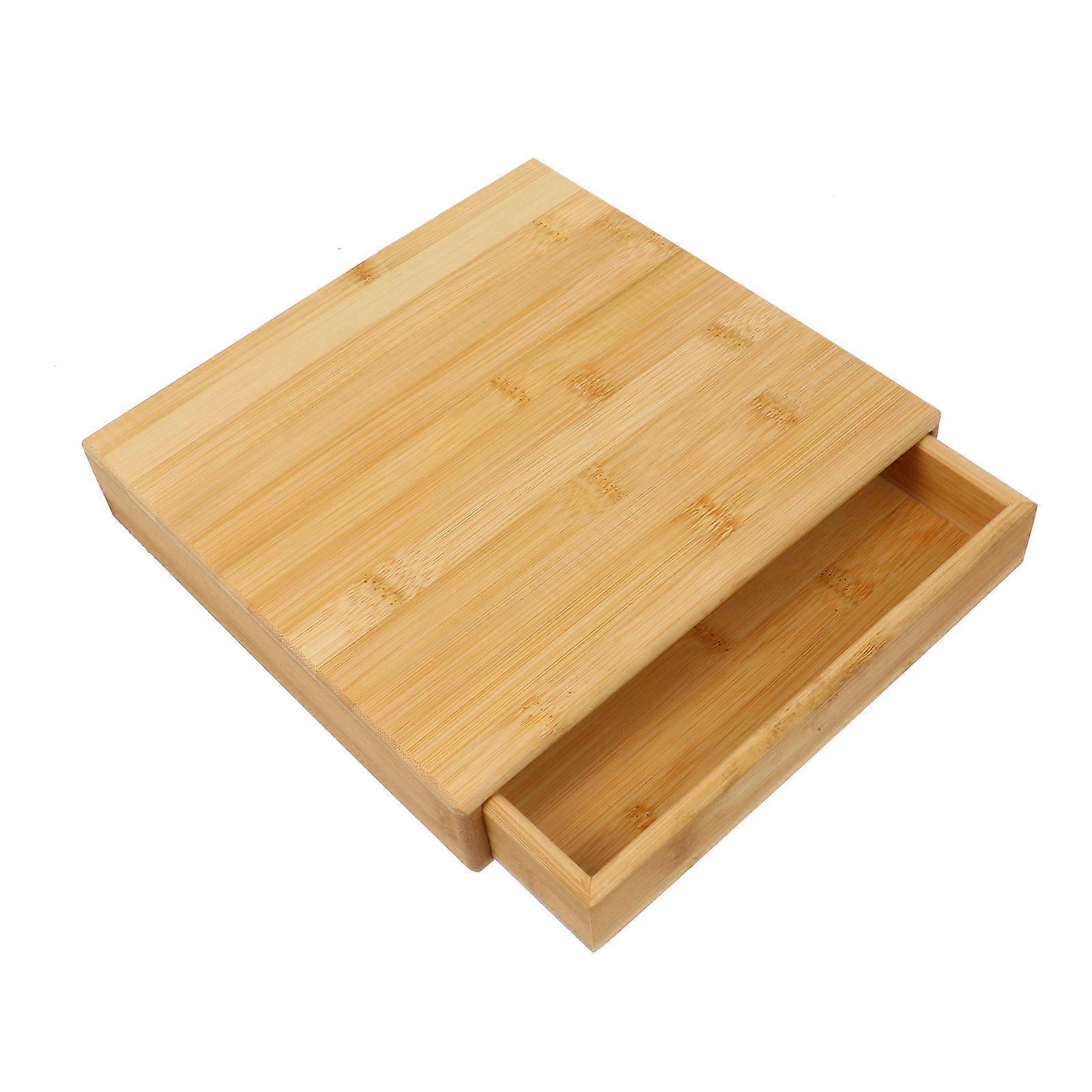 Delicate Tea Storage Box for Pu'er Cake Practical Gift Box in Khaki Color 1 Pc