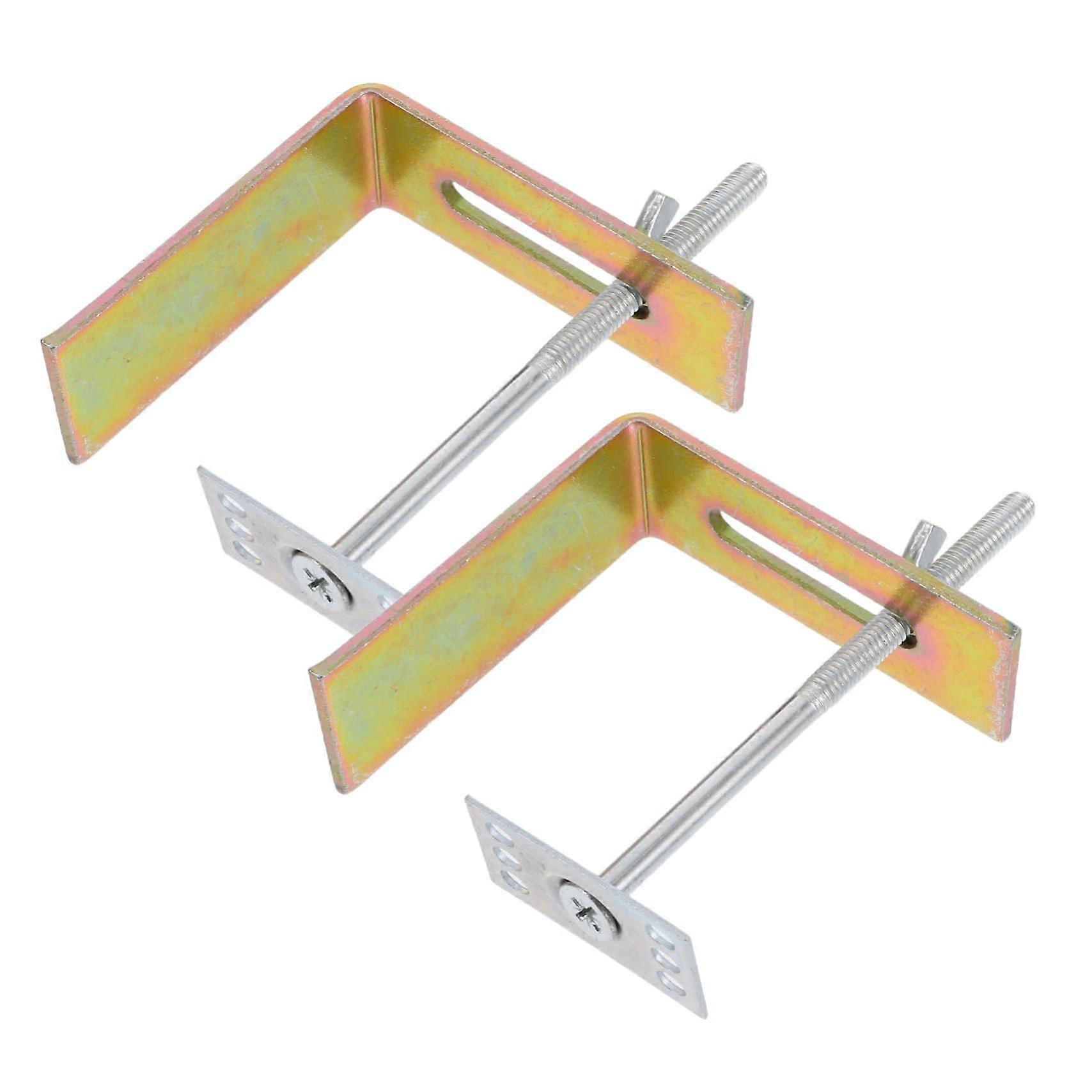 2 Piece Durable Mounting Clamps for Ceramic Sinks Invisible Design for Bathroom and Kitchen Installation