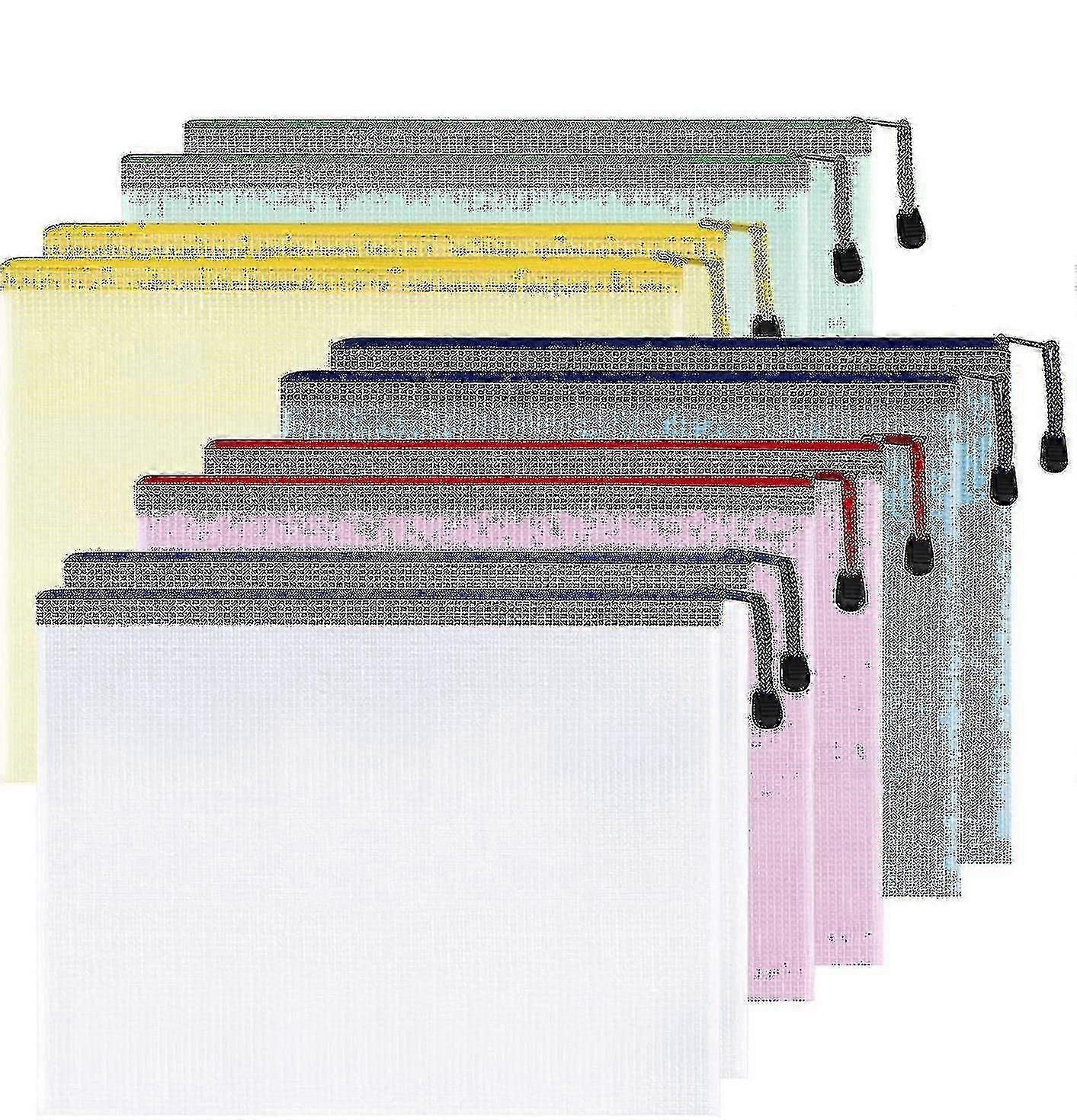 10pcs Plastic Mesh Zipper Pouch-CE