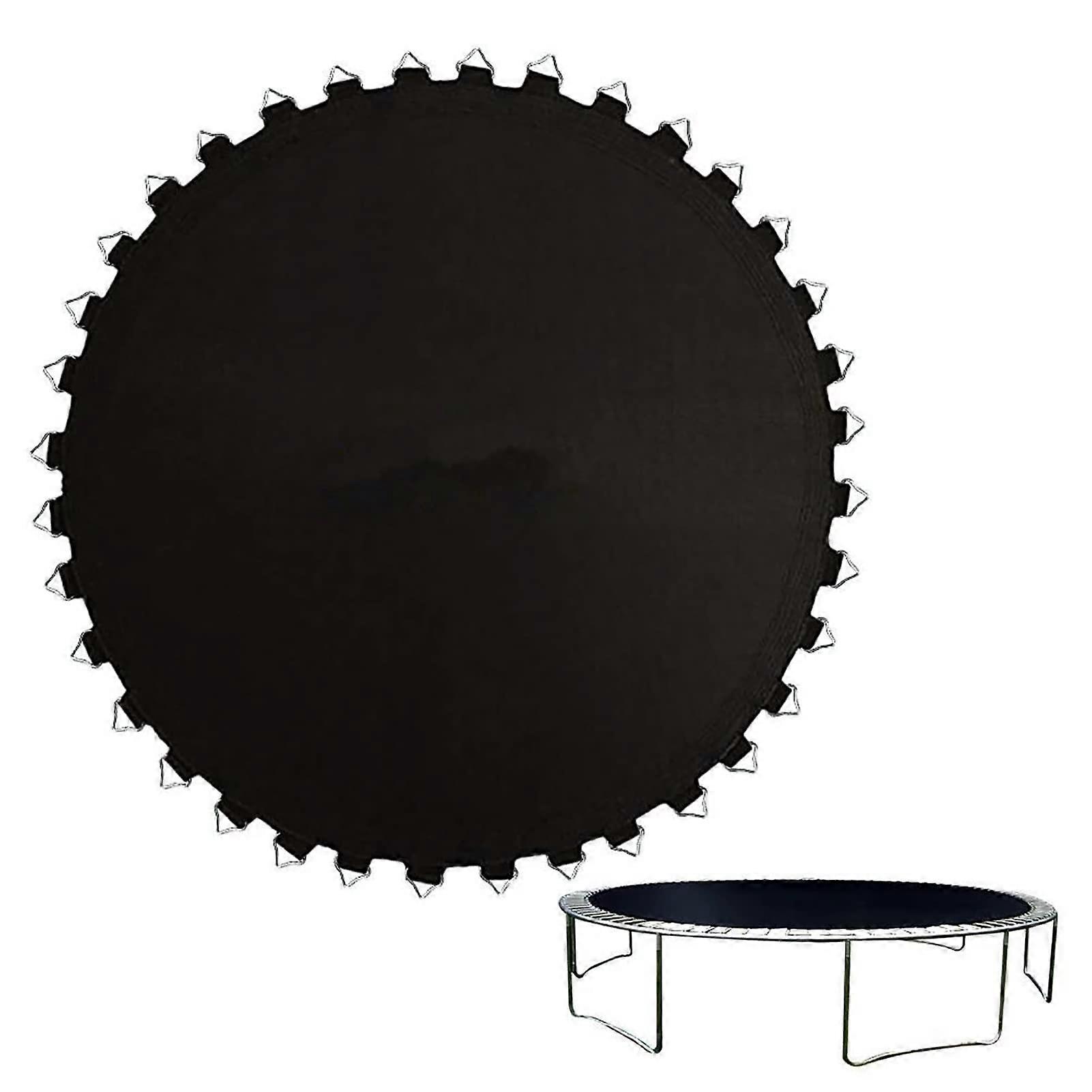 Replacement Trampoline Pad 14ft Black, UV Protection Outdoor Replacement Jumping Mat for Round Garden Trampolines, Compatible and Durable