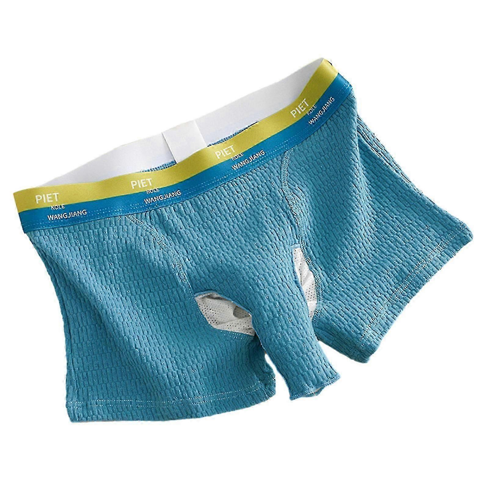Men Boxers Elephant Nose Bulge Pouch Mid Waist Anti-septic Soft Breathable Moisture-wicking Elastic Letter Print Men Underpants Underwear