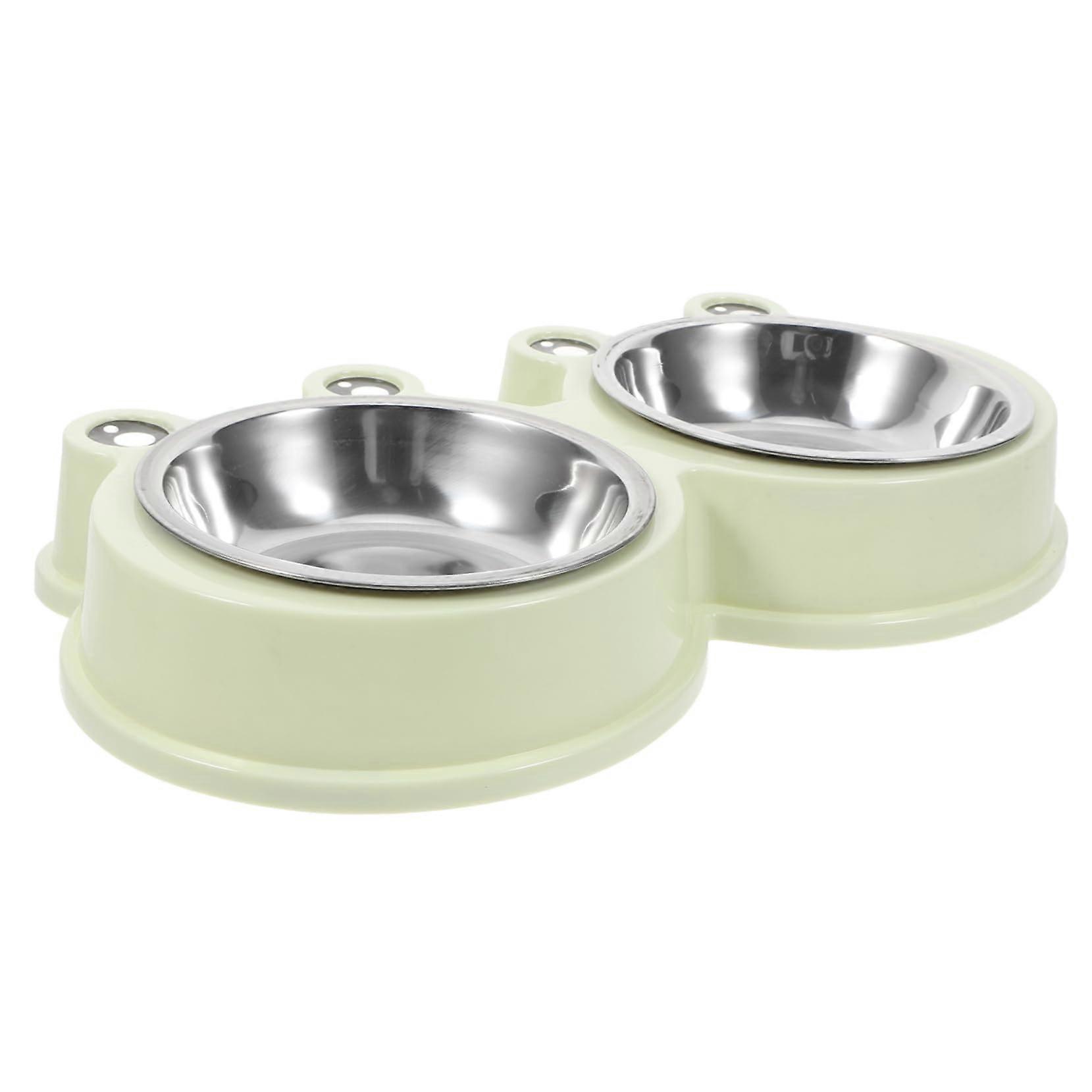 Dual Purpose Food and Water Bowl For Cats And Dogs Easy To Clean Non Slip Base