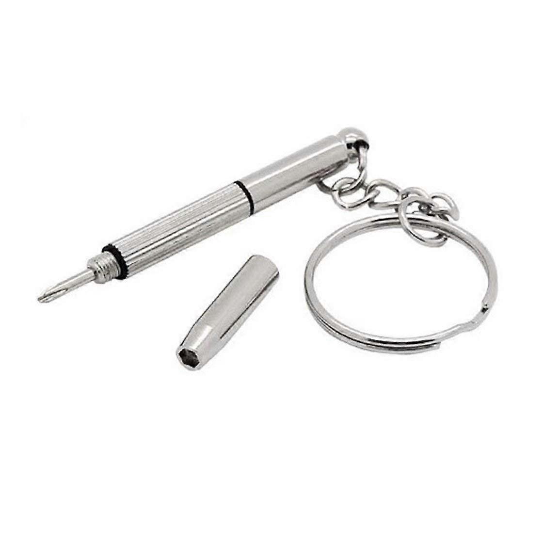 Multifunction Eyeglass Screwdriver Mini Hand Tool 3in1 Eyeglass Screwdriver Sunglass Watch Kit with Keychain