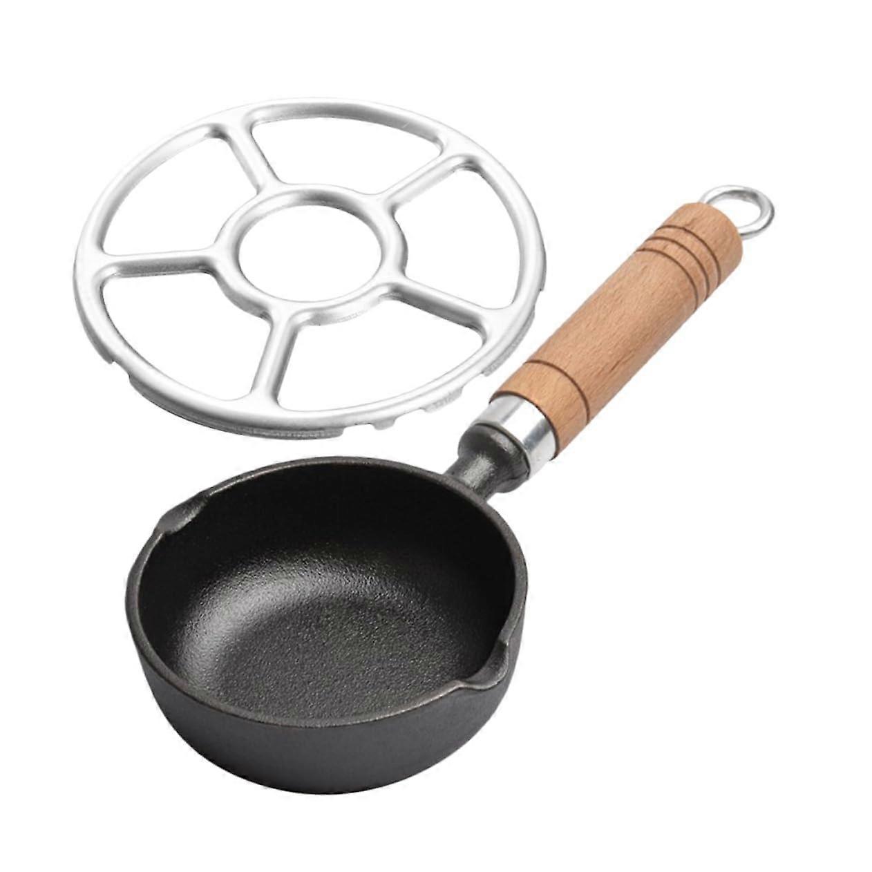 Cast Iron Egg Frying Pan Set 2Piece NonStick for Cooking