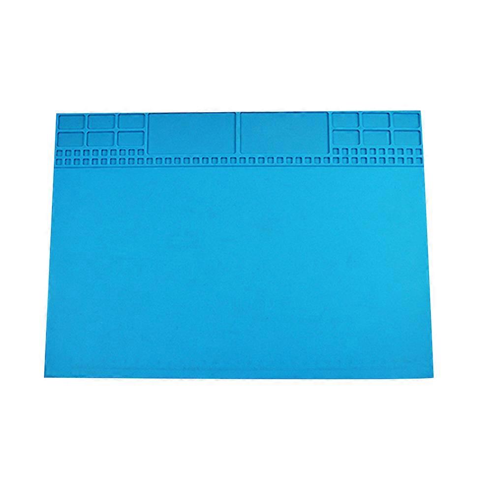 Blue Silicone Cell Phone Repair Mat for Electronics with Heat Resistance and NonSlip Surface 12.6 x 8.7 inches