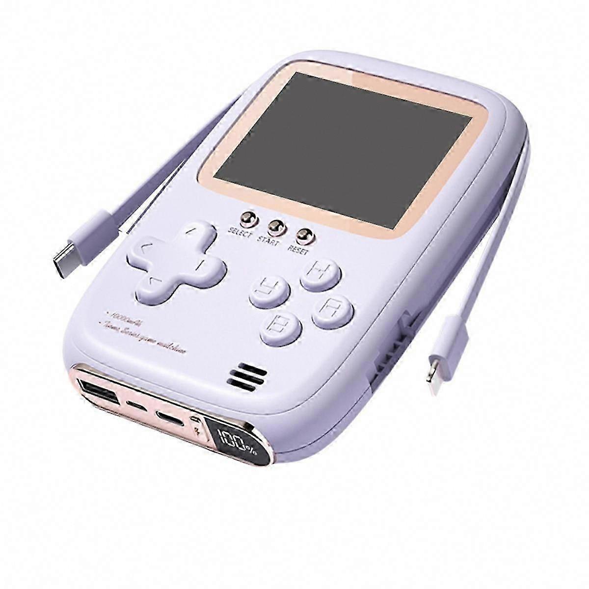 Handheld Retro Game Console with 10000mAh Power Bank & 2-Wire Charging - Classic Nostalgic Games