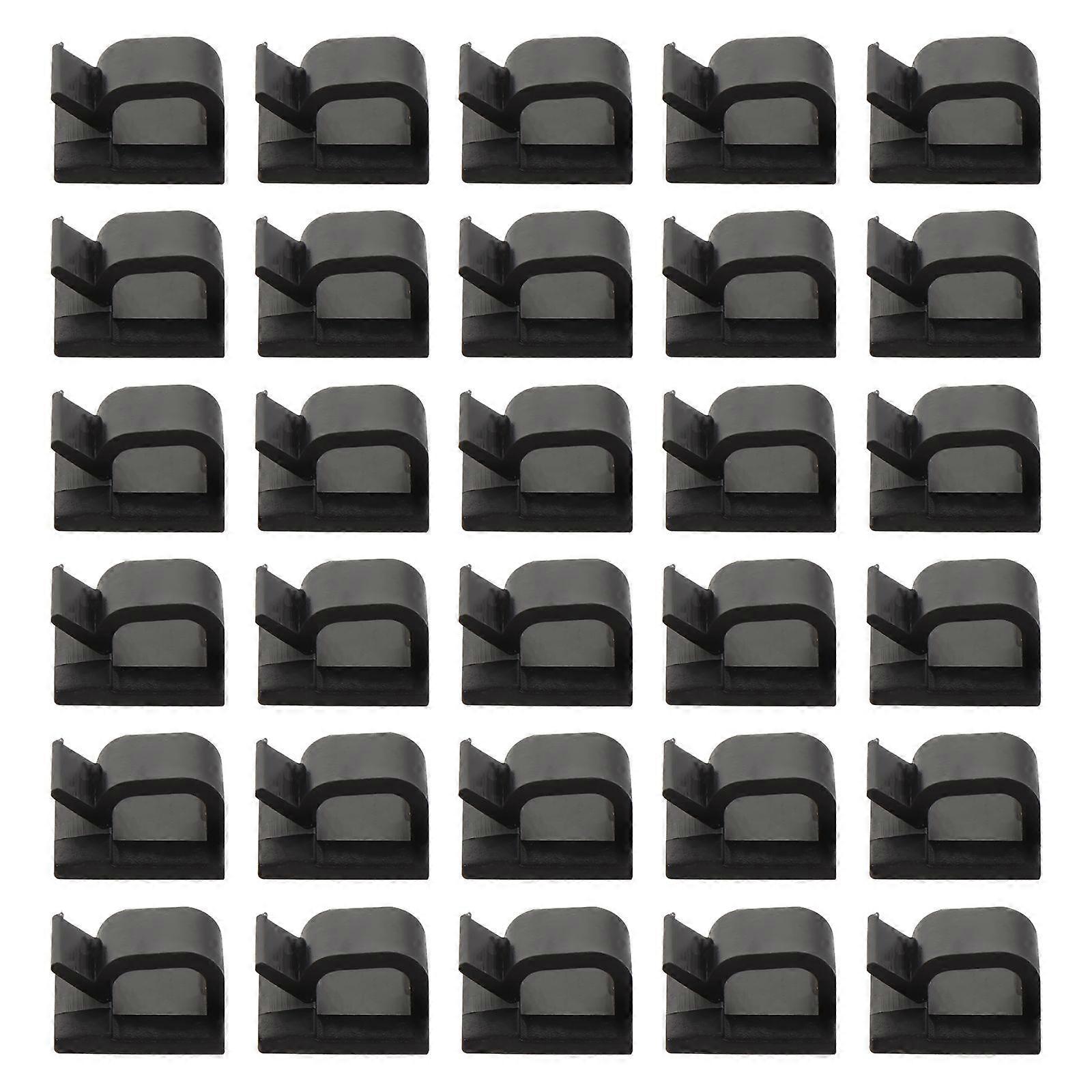 100 Pcs Self-adhesive Cable Wire Clips Practical Wire Buckle Management Clamps