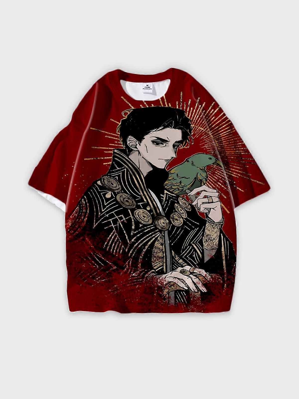 T-Shirt Short Sleeve Round Neck, Summer Casual Loose Graphic Tee, Unisex Sultan’s Game V942