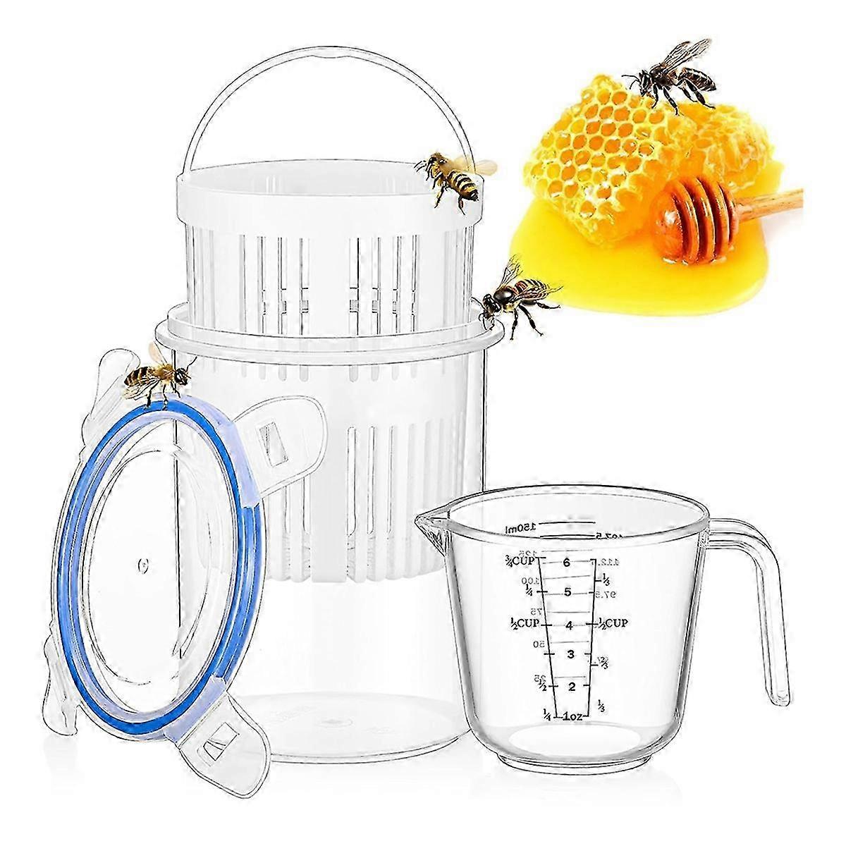 Varroa Mite Detection Jar and Measuring Cup for Beekeepers