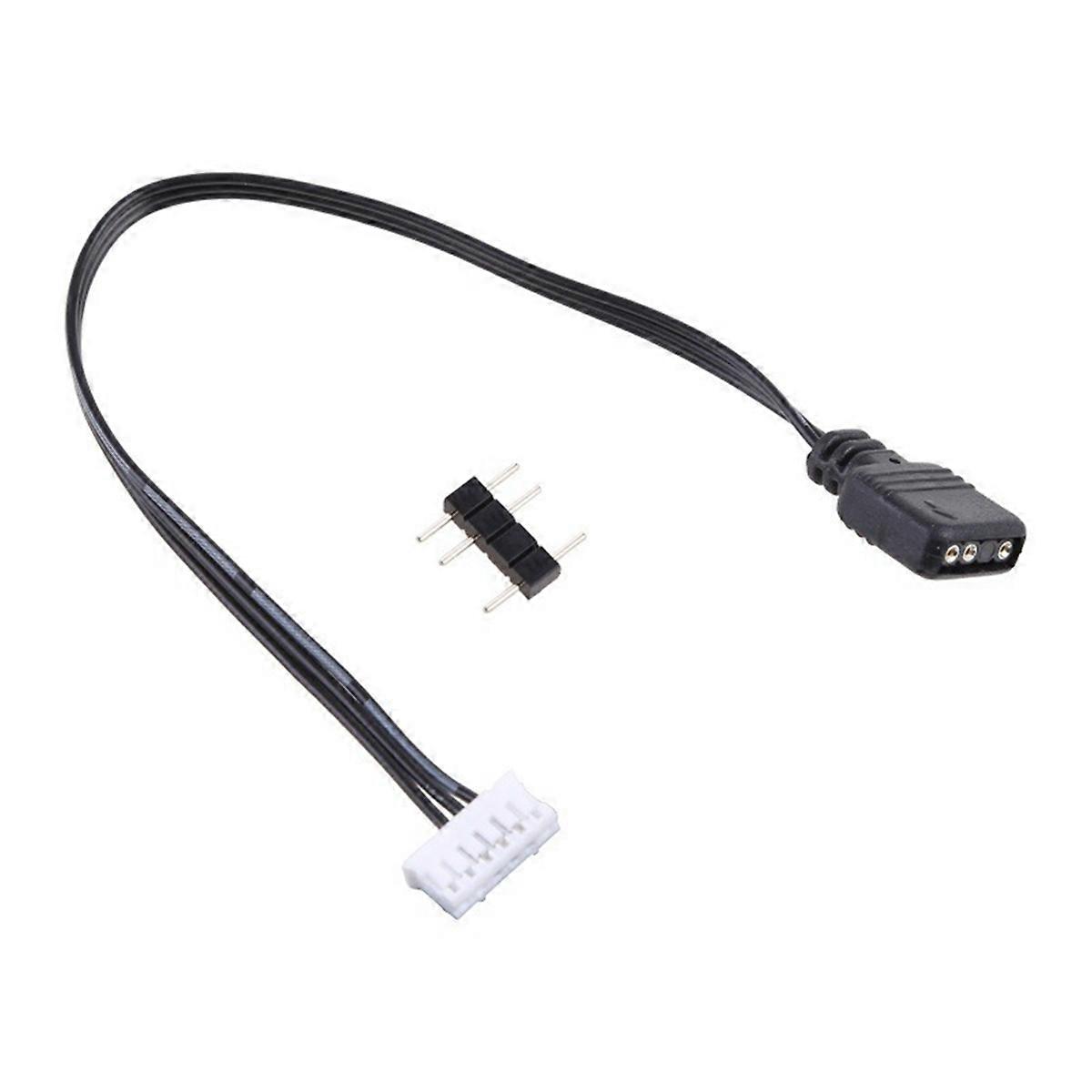 Fan Adapter Cable 5V ARGB 3Pin to 6Pin Converter Cord for Fan Controller Adaptor Connector