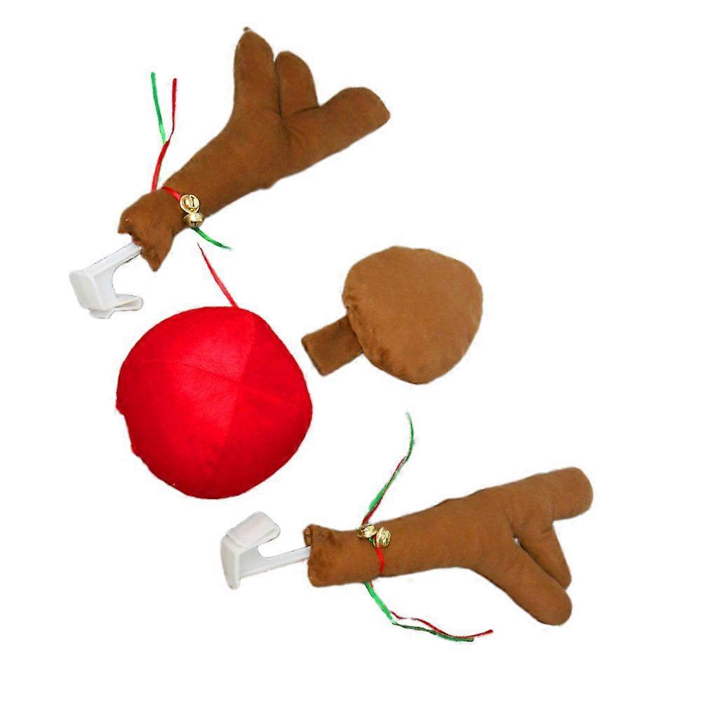 Nose Window Attachment for Vehicle during Christmas and Winter Holiday Season in Assorted Color with 4Pcs