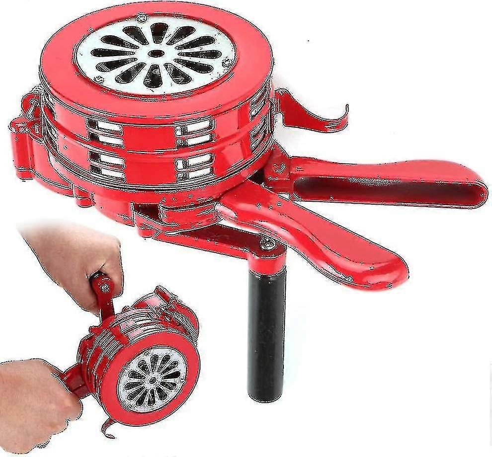 Hand crank foldable alarm