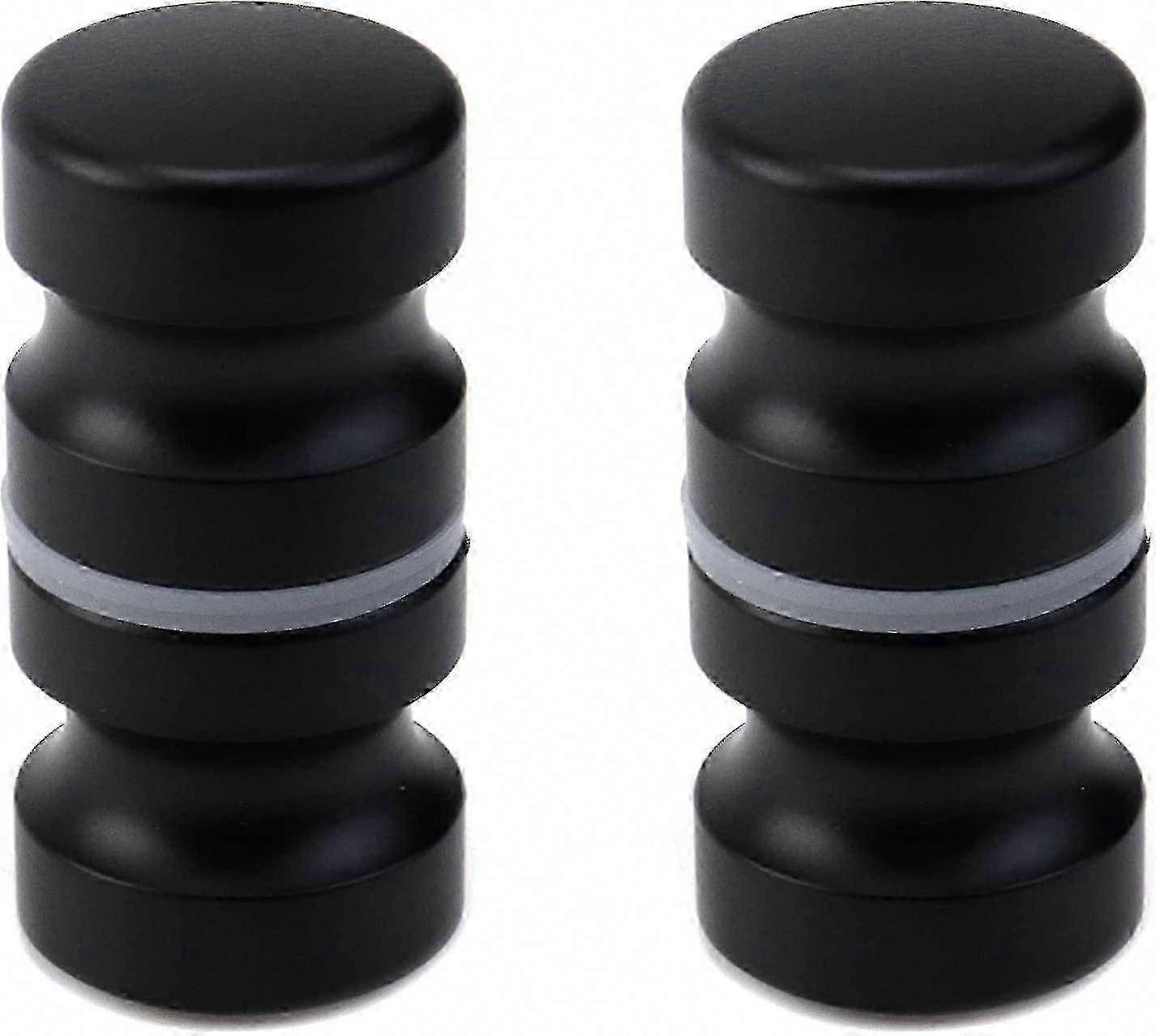 Black Back to Back Handles 2pcs Shower Door Pull Knobs for Bathroom
